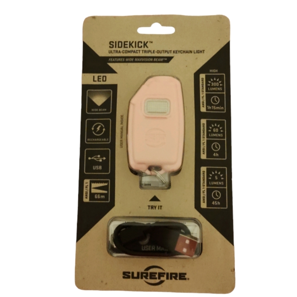 Ultra-compact triple output keychain light